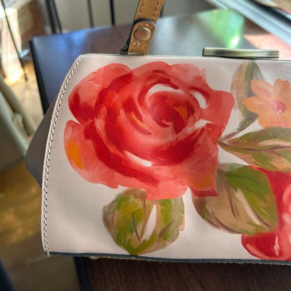 Patricia Nash Floral Crossbody Bag - Red and Green - Picture 2 of 15